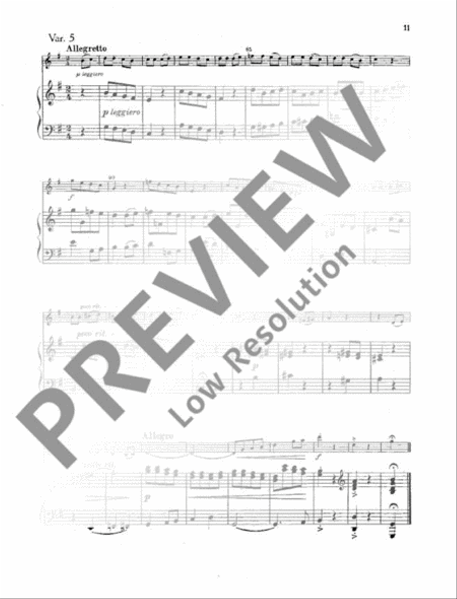 Sonatina in C Major Violin Solo scores gallery preview page 12