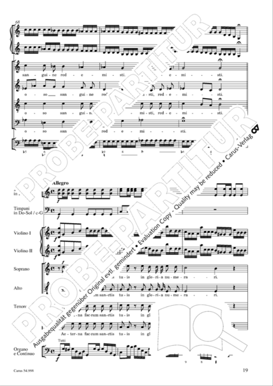 Te Deum in C 4-Part scores gallery preview page 20