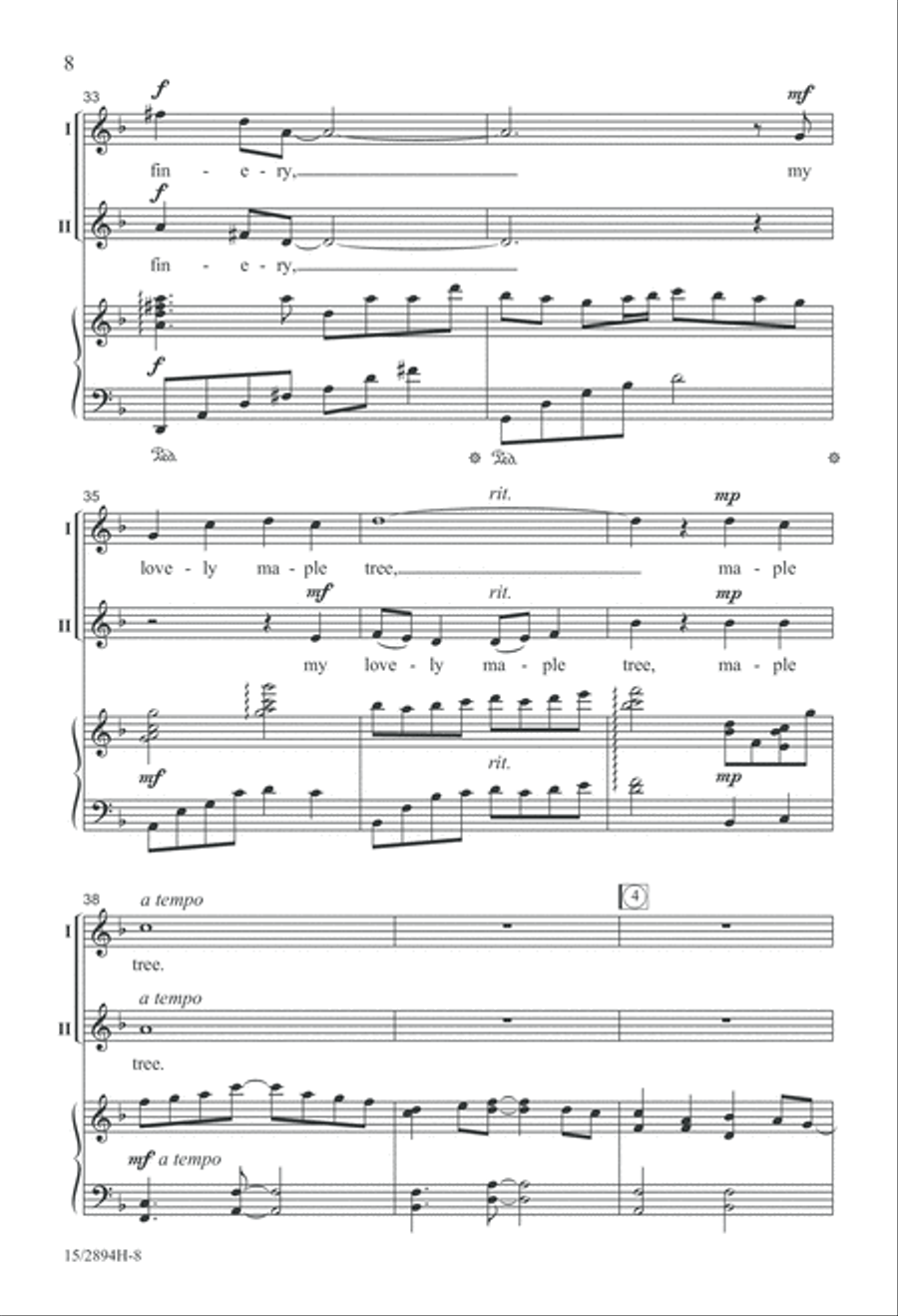 My Maple Tree and Me 2-Part scores gallery preview page 9