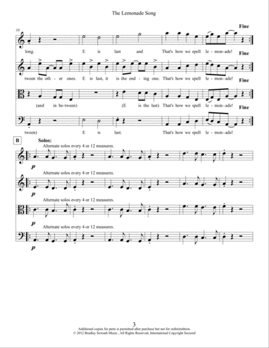 Lemonade Song - Creative Strings String Orchestra scores gallery preview page 5
