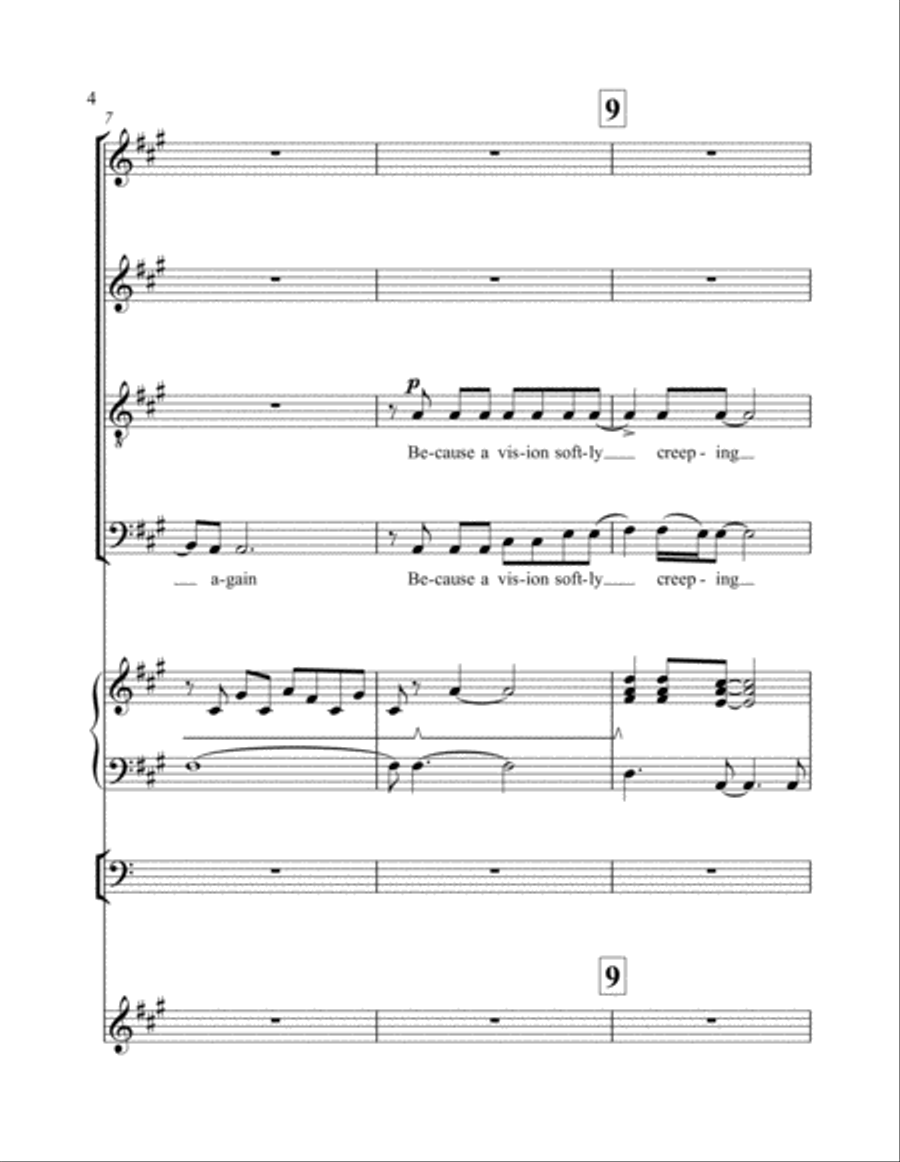 The Sound Of Silence Choir scores gallery preview page 4