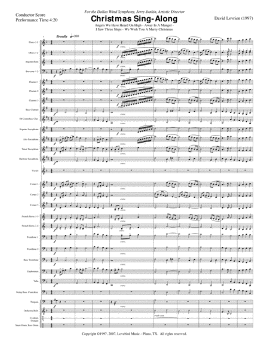 Christmas Sing-Along Christmas Sing-Along Concert Band scores gallery preview page 2