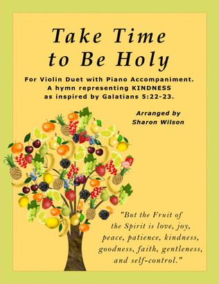 Book cover for Take Time to Be Holy (Violin Duet with Piano accompaniment)