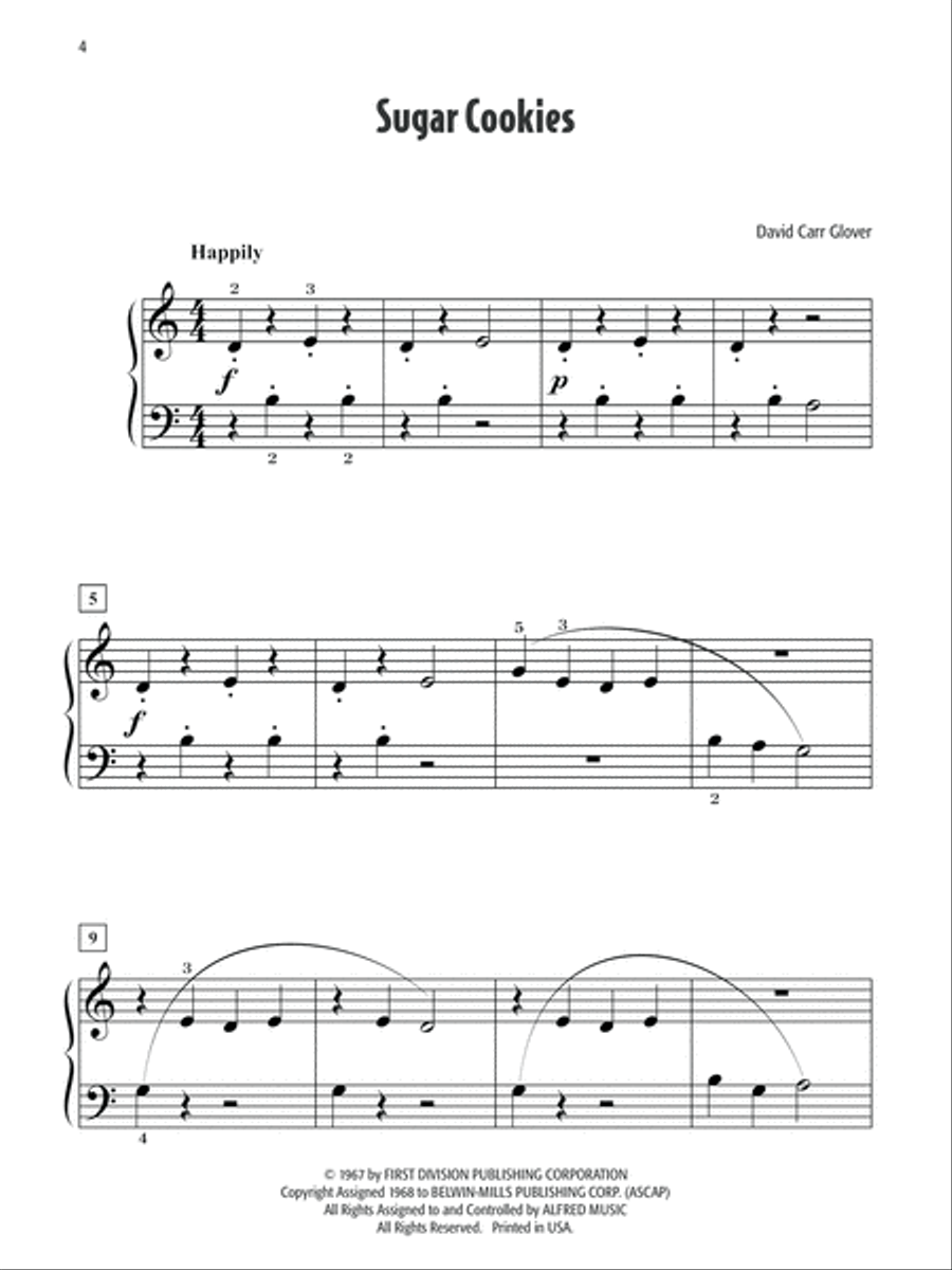 David Carr Glover's Favorite Solos, Book 1 Piano Method scores gallery preview page 3