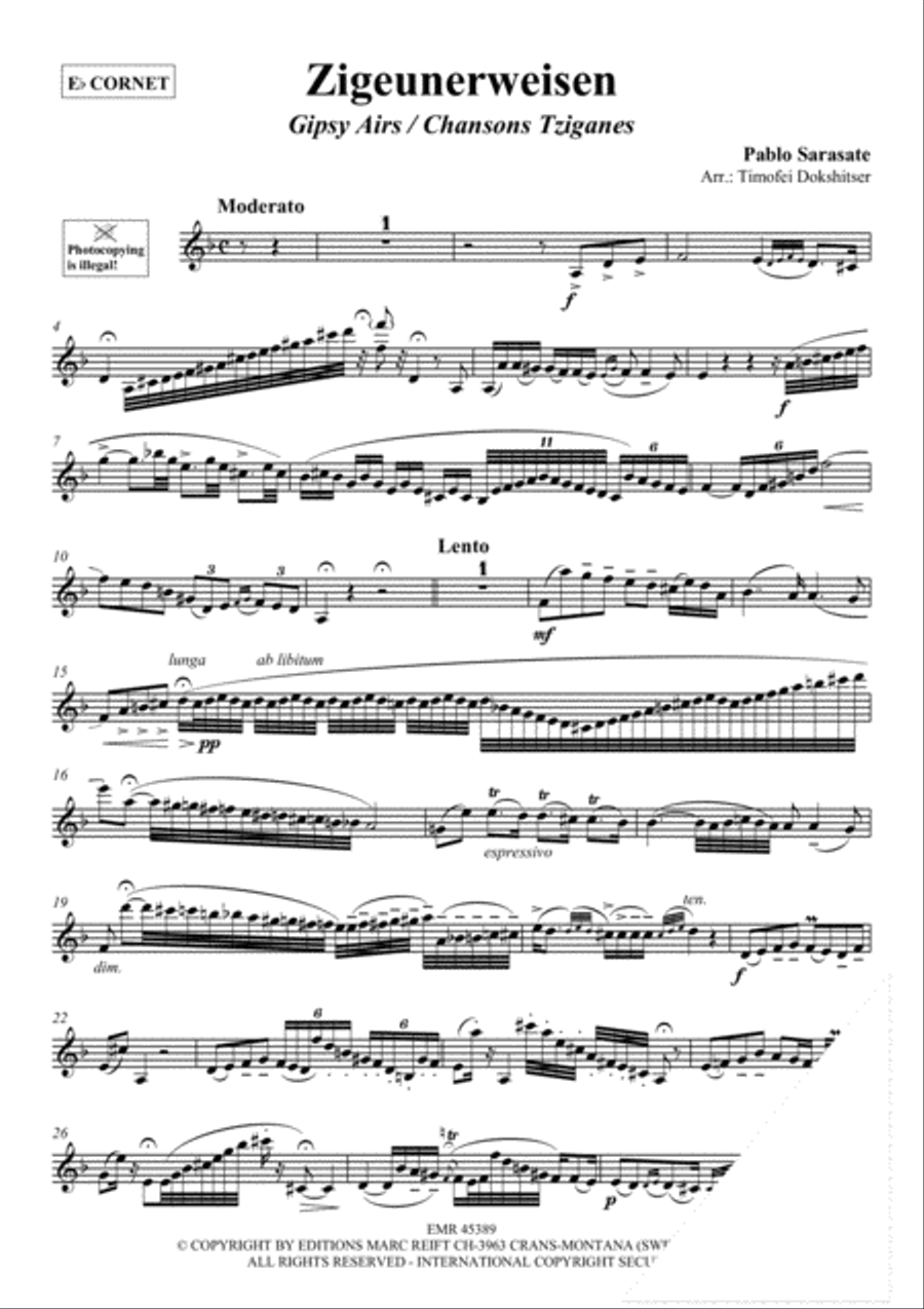 Zigeunerweisen Cornet scores gallery preview page 3