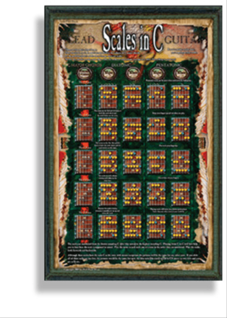 Lead Guitar Scales in C Lead Guitar Scales in C Electric Guitar scores gallery preview page 1