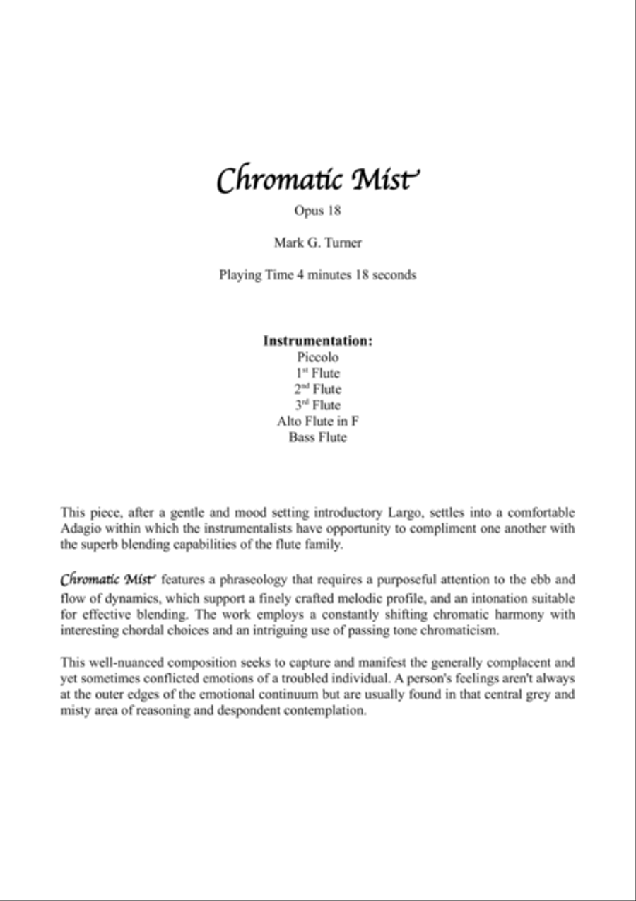 Chromatic Mist Small Ensemble scores gallery preview page 2