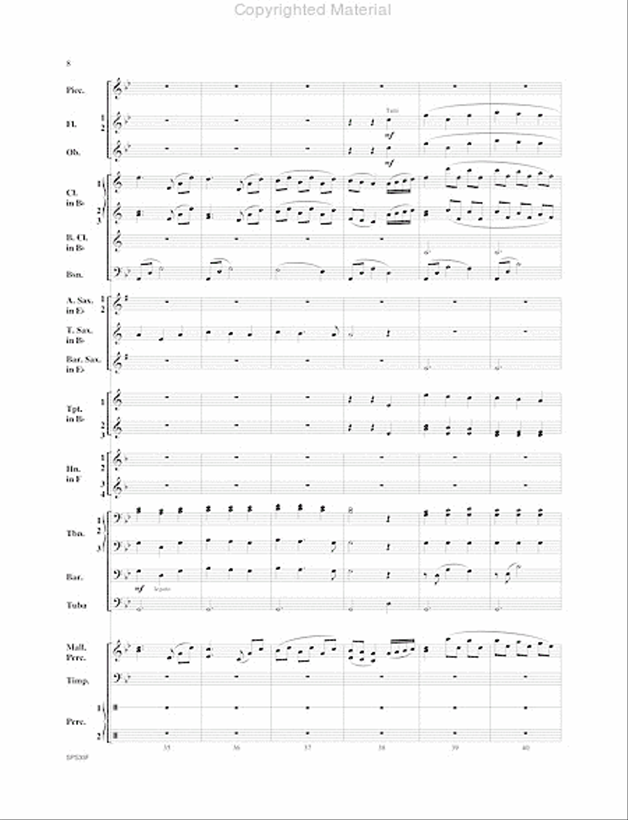 I Wonder As I Wander I Wonder As I Wander Concert Band scores gallery preview page 9