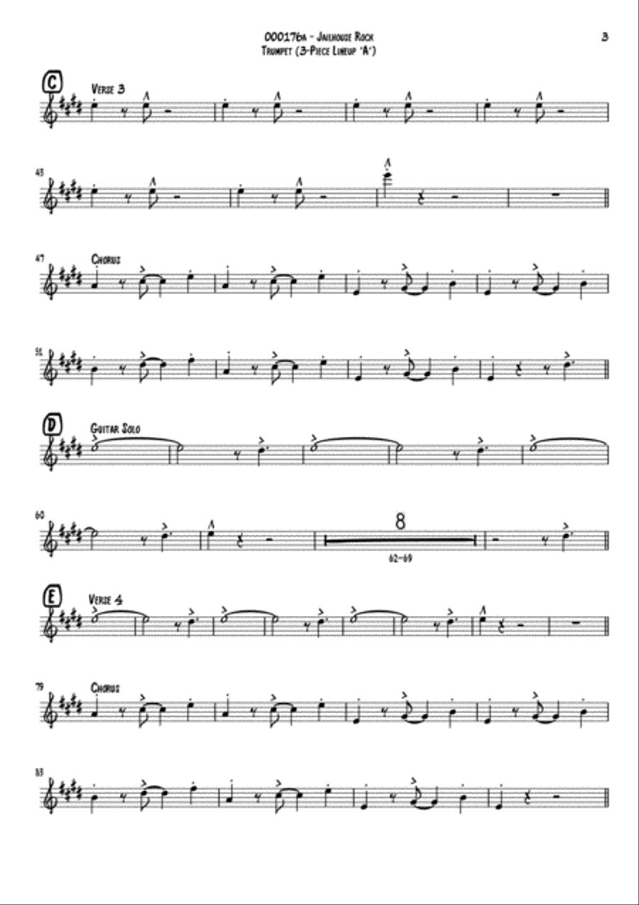 Jailhouse Rock Jailhouse Rock Small Ensemble scores gallery preview page 3