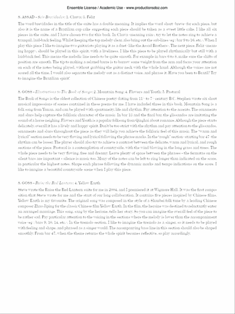 Learn & Conquer Guitar Repertoire, advanced 1 Classical Guitar scores gallery preview page 3