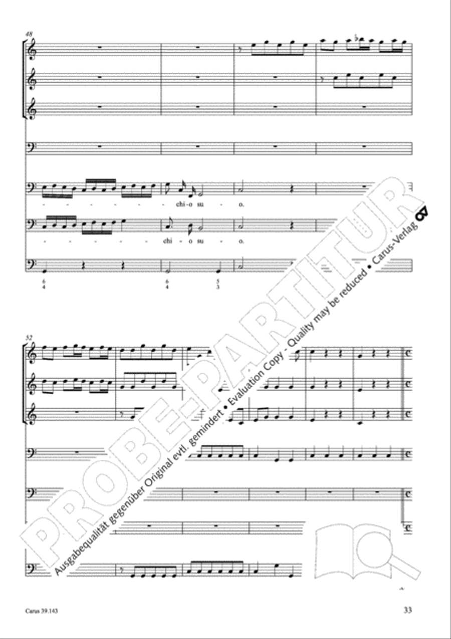 Magnificat in C major 4-Part scores gallery preview page 34