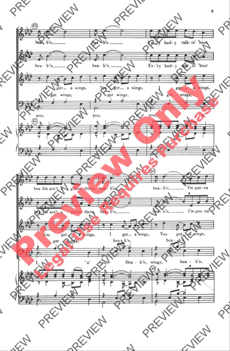 I Got Shoes 4-Part scores gallery preview page 22