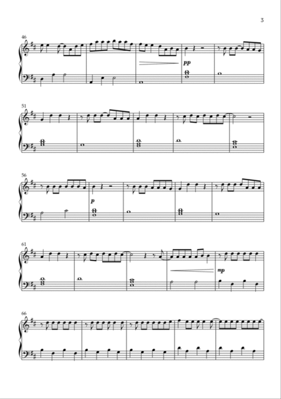 Shivers Easy Piano scores gallery preview page 3