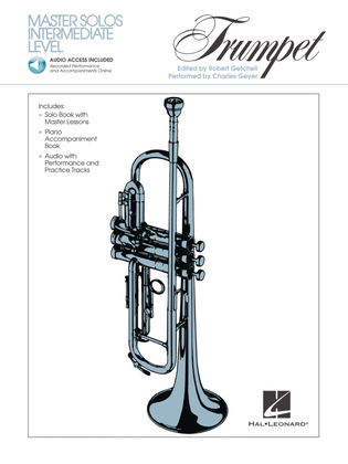 Book cover for Master Solos Intermediate Level – Trumpet