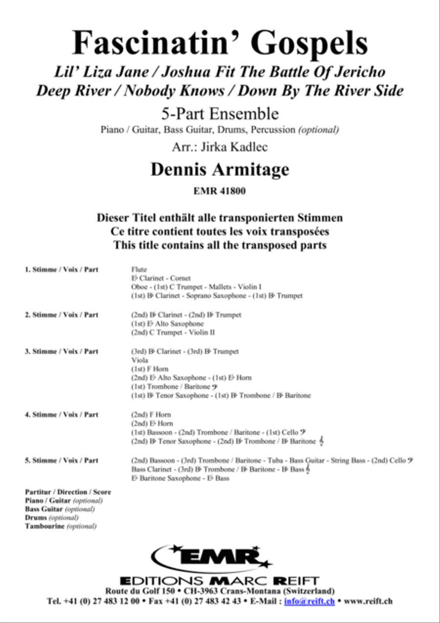 Fascinatin' Gospels Bass Guitar scores gallery preview page 2