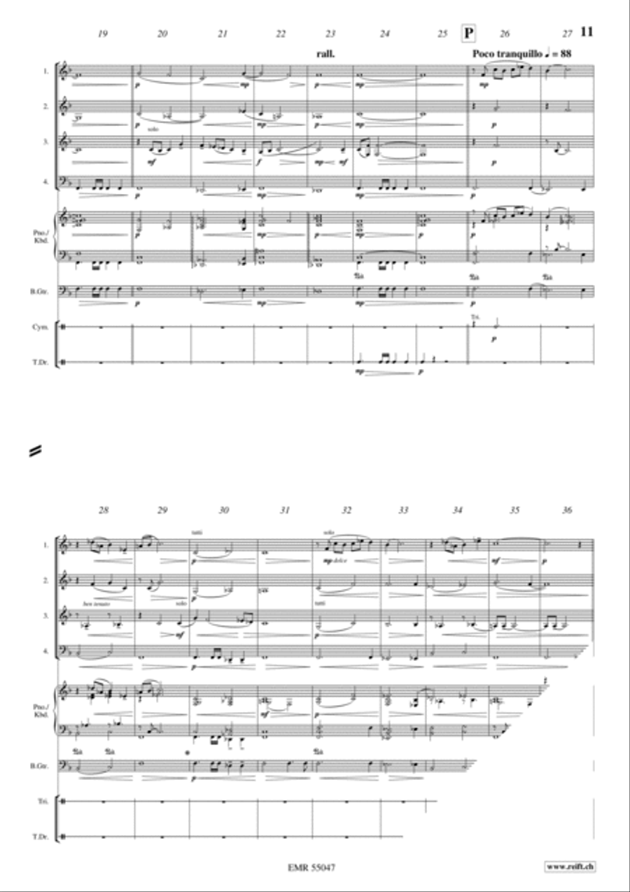 Five Pieces From Kingdom Come: Deliverance Brass Quartet scores gallery preview page 9