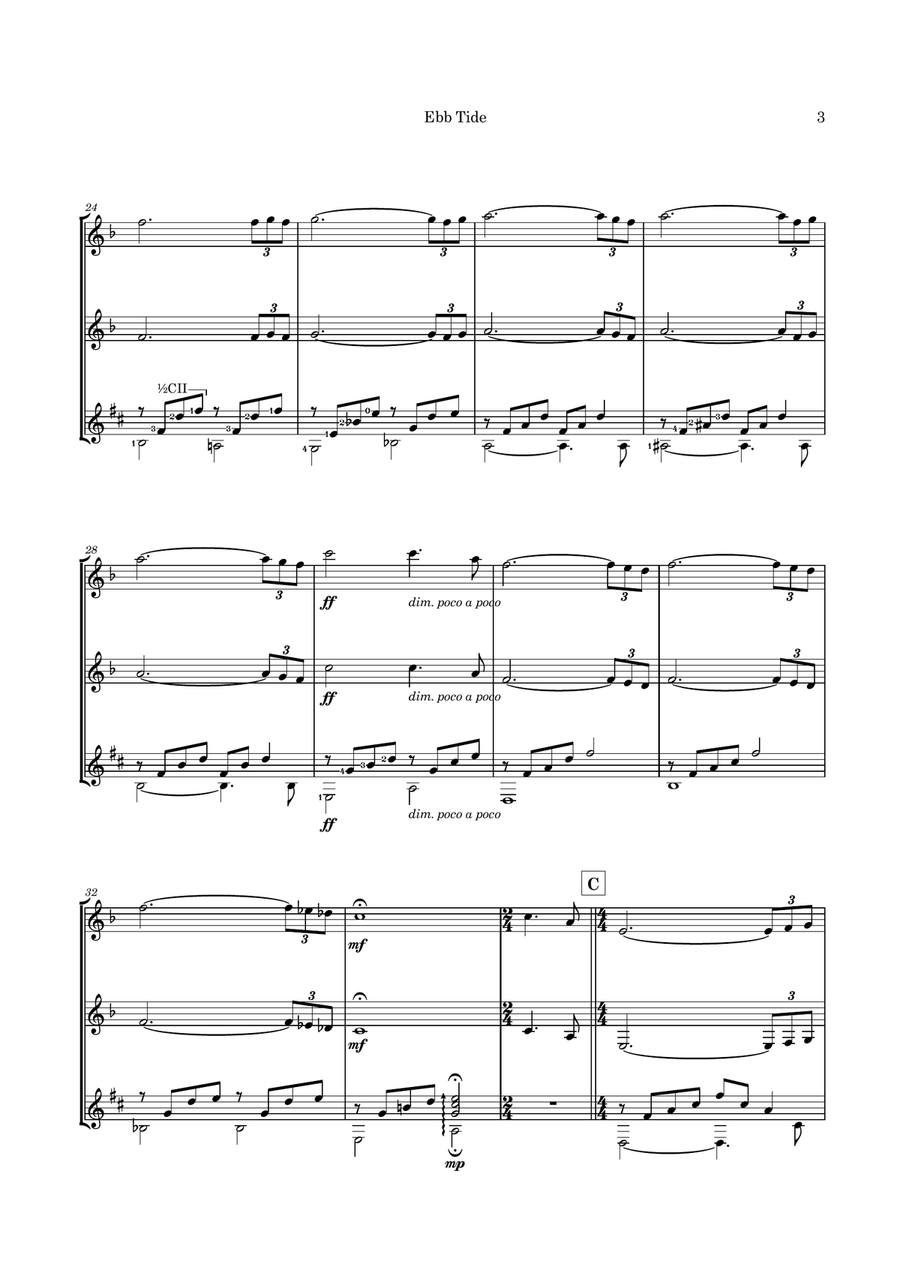 Ebb Tide B-Flat Clarinet scores gallery preview page 6