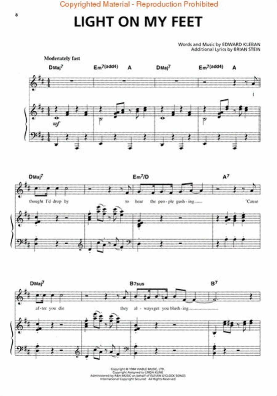 A Class Act Piano, Vocal, Guitar scores gallery preview page 2