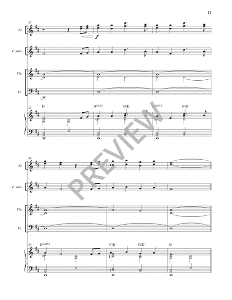 Posada - Full Score and Parts 4-Part scores gallery preview page 9