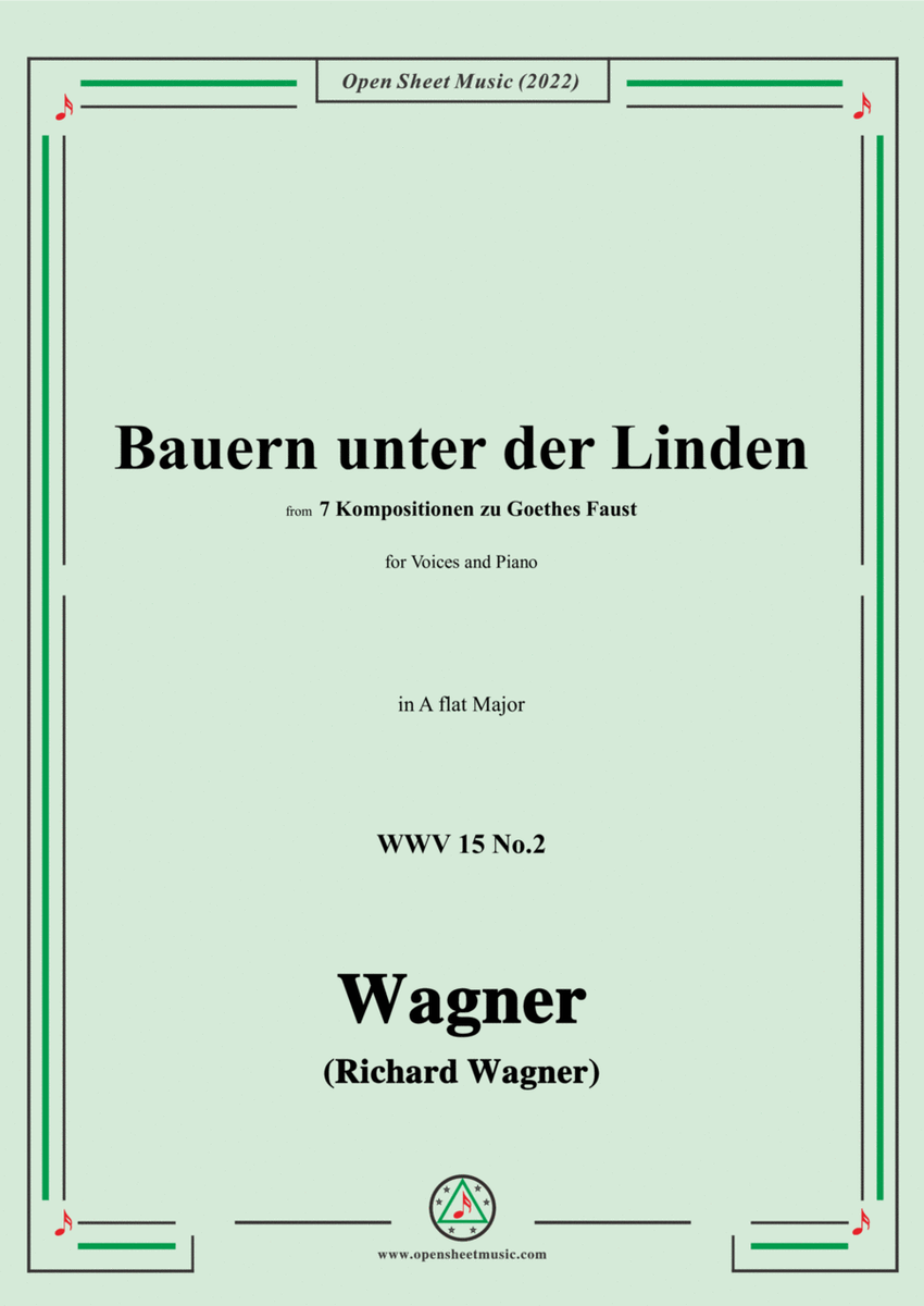 R. Wagner-Bauern unter der Linden,WWV 15 No.2,in A flat Major image number null