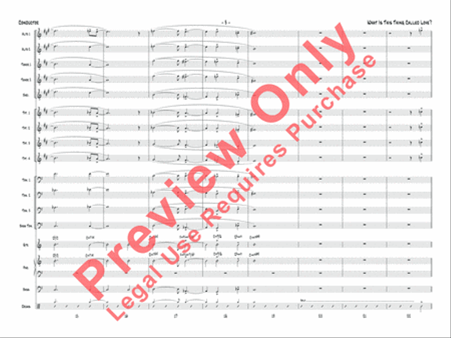 What Is This Thing Called Love? (from Wake Up and Dream) Jazz Ensemble scores gallery preview page 4