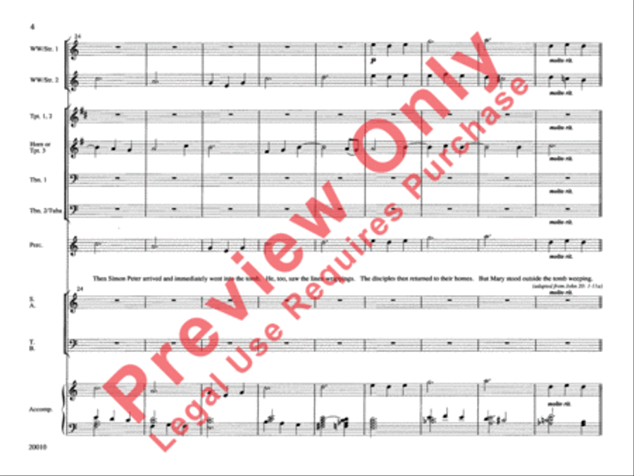 He Is Risen! Choir scores gallery preview page 5
