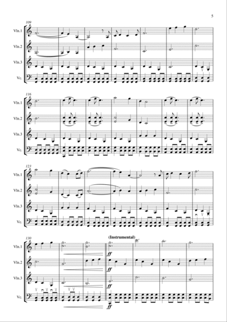 A Thousand Years String Quartet scores gallery preview page 6