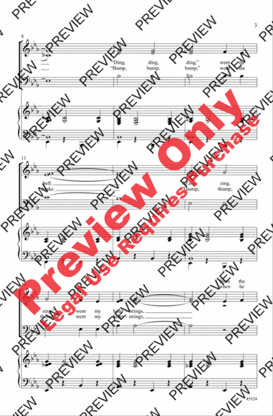 A Tribute to Judy Garland 3-Part scores gallery preview page 3