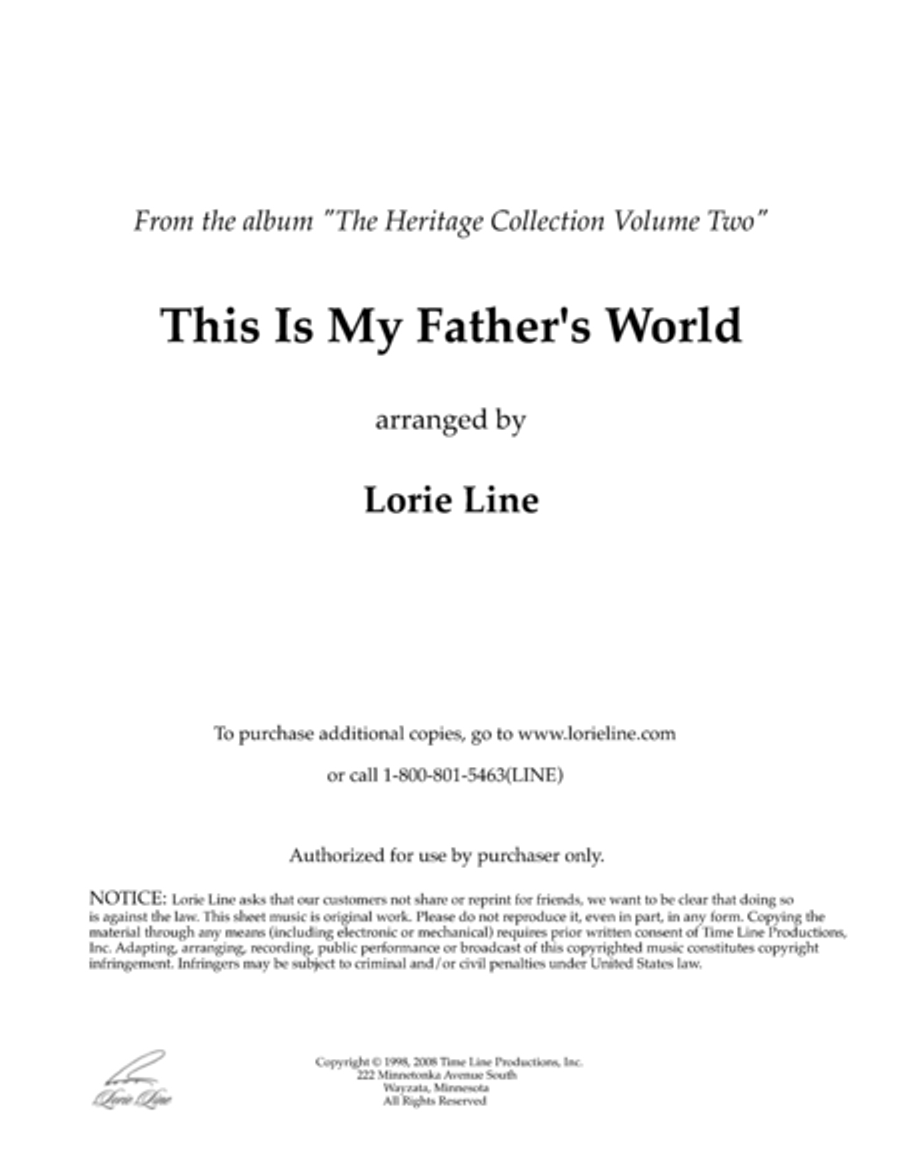 This Is My Father's World Piano Solo scores gallery preview page 1