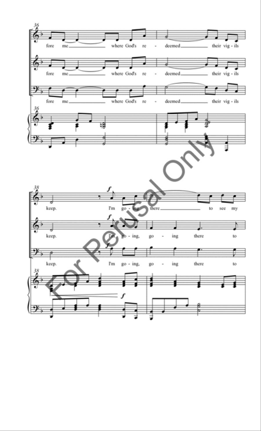 Poor Wayfaring Stranger 3-Part scores gallery preview page 8
