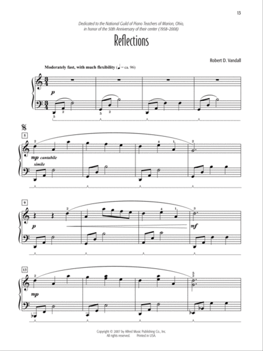Robert D. Vandall's Favorite Solos, Book 2 Piano Solo scores gallery preview page 2