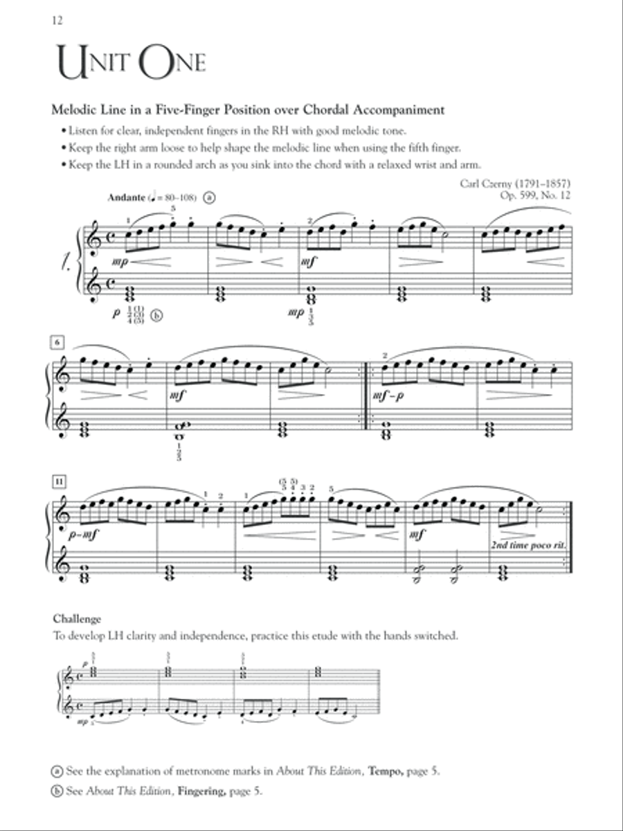 Burgmuller, Czerny & Hanon -- Piano Studies Selected for Technique and Musicality, Book 1 Piano Method scores gallery preview page 4