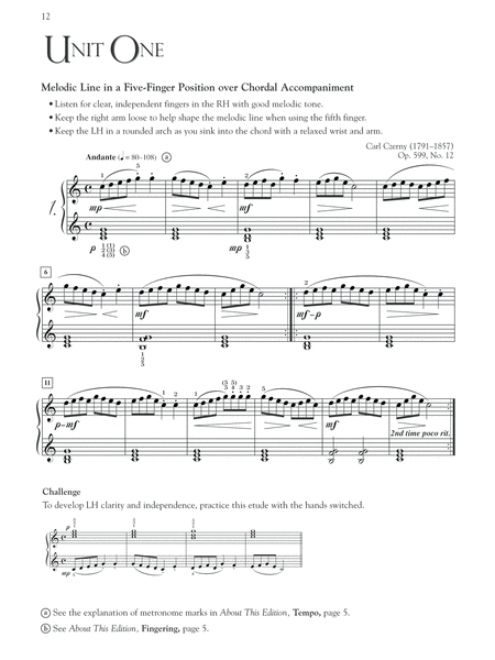 Burgmuller, Czerny & Hanon -- Piano Studies Selected for Technique and Musicality, Book 1 by Carl Czerny Piano Method - Sheet Music