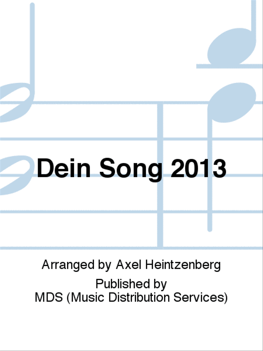 Dein Song 2013 Voice scores gallery preview page 1