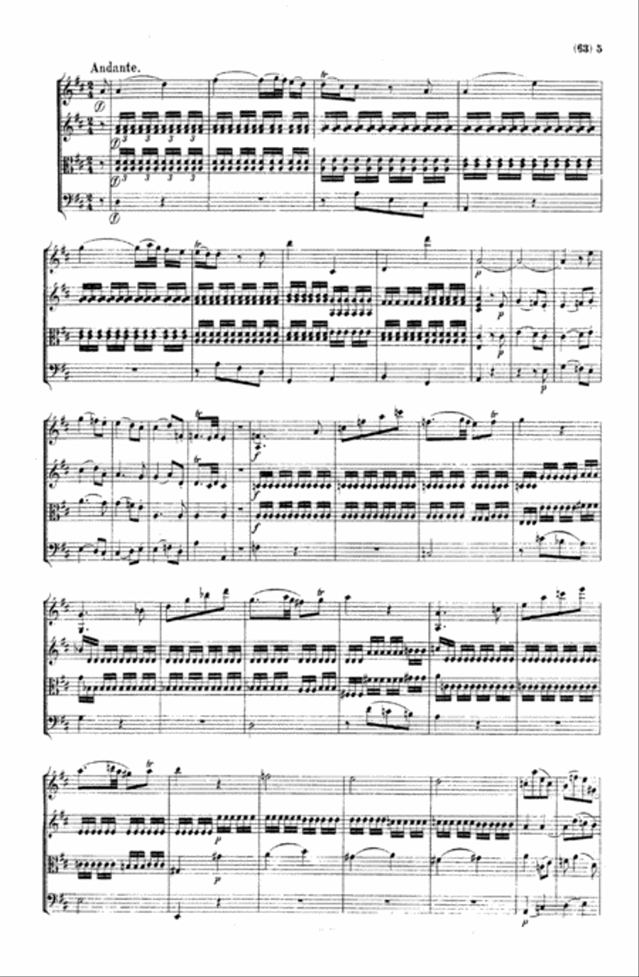 Mozart: String Quartets String Quartet scores gallery preview page 4