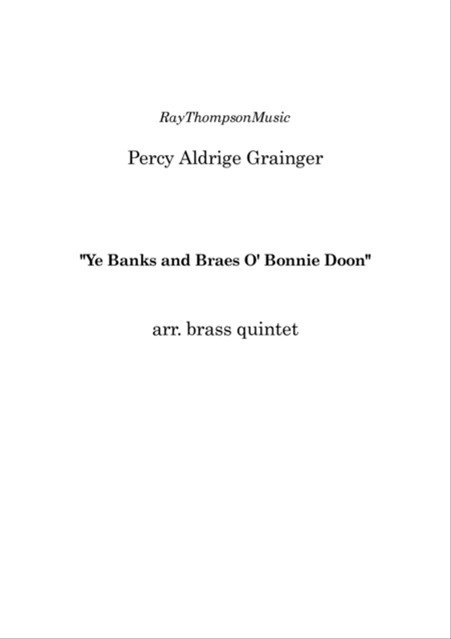 Ye Banks And Braes O'bonnie Doon Brass Quintet scores gallery preview page 2