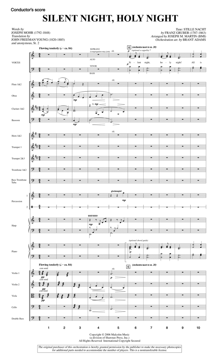 Silent Night, Holy Night (from "carols For Choir And Congregation") - Score