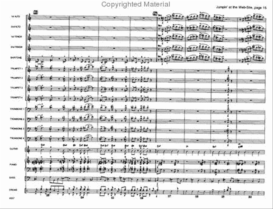 Jumpin' At the Website Jazz Ensemble scores gallery preview page 15