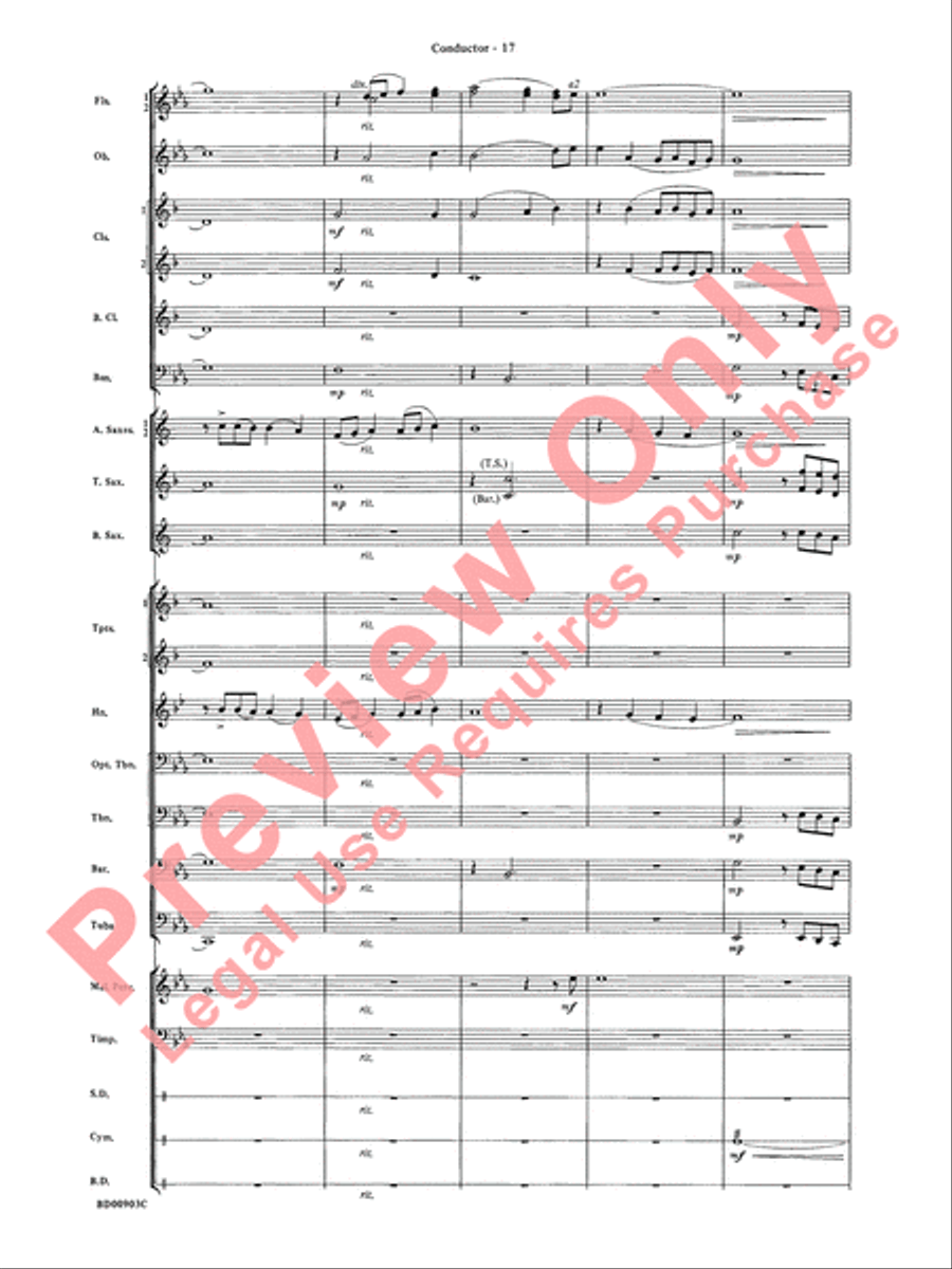 Crestar Overture Crestar Overture Concert Band scores gallery preview page 20