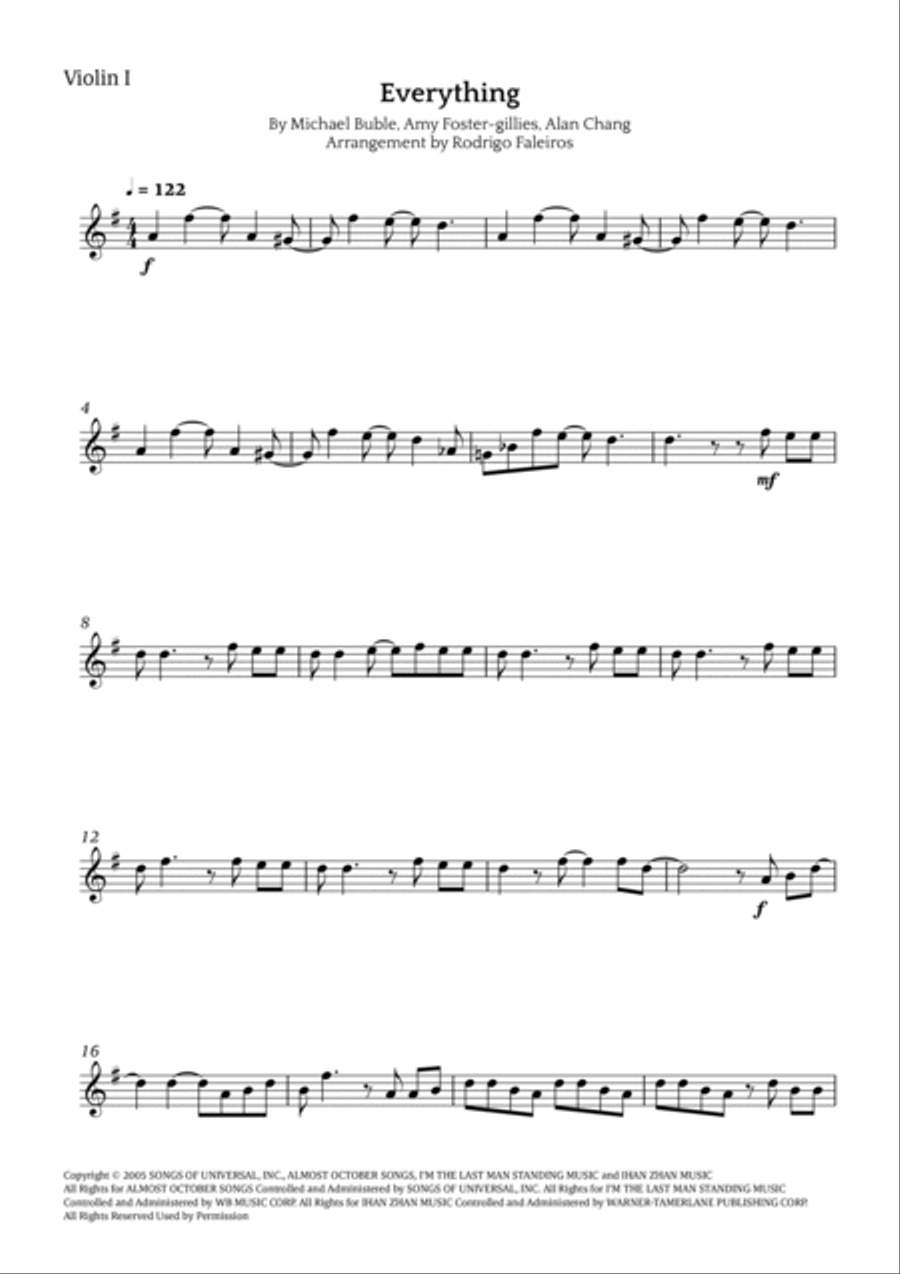 Everything Everything String Quintet scores gallery preview page 6