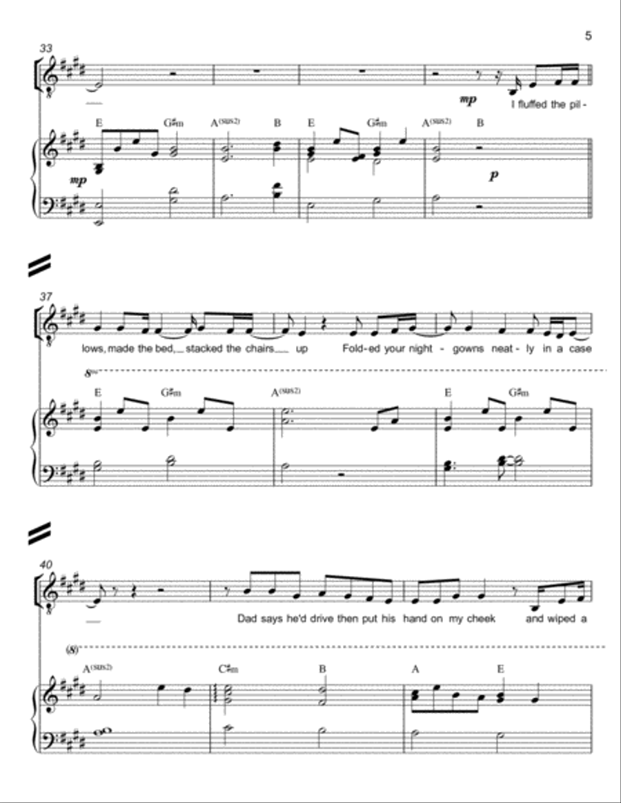 Supermarket Flowers 4-Part scores gallery preview page 5