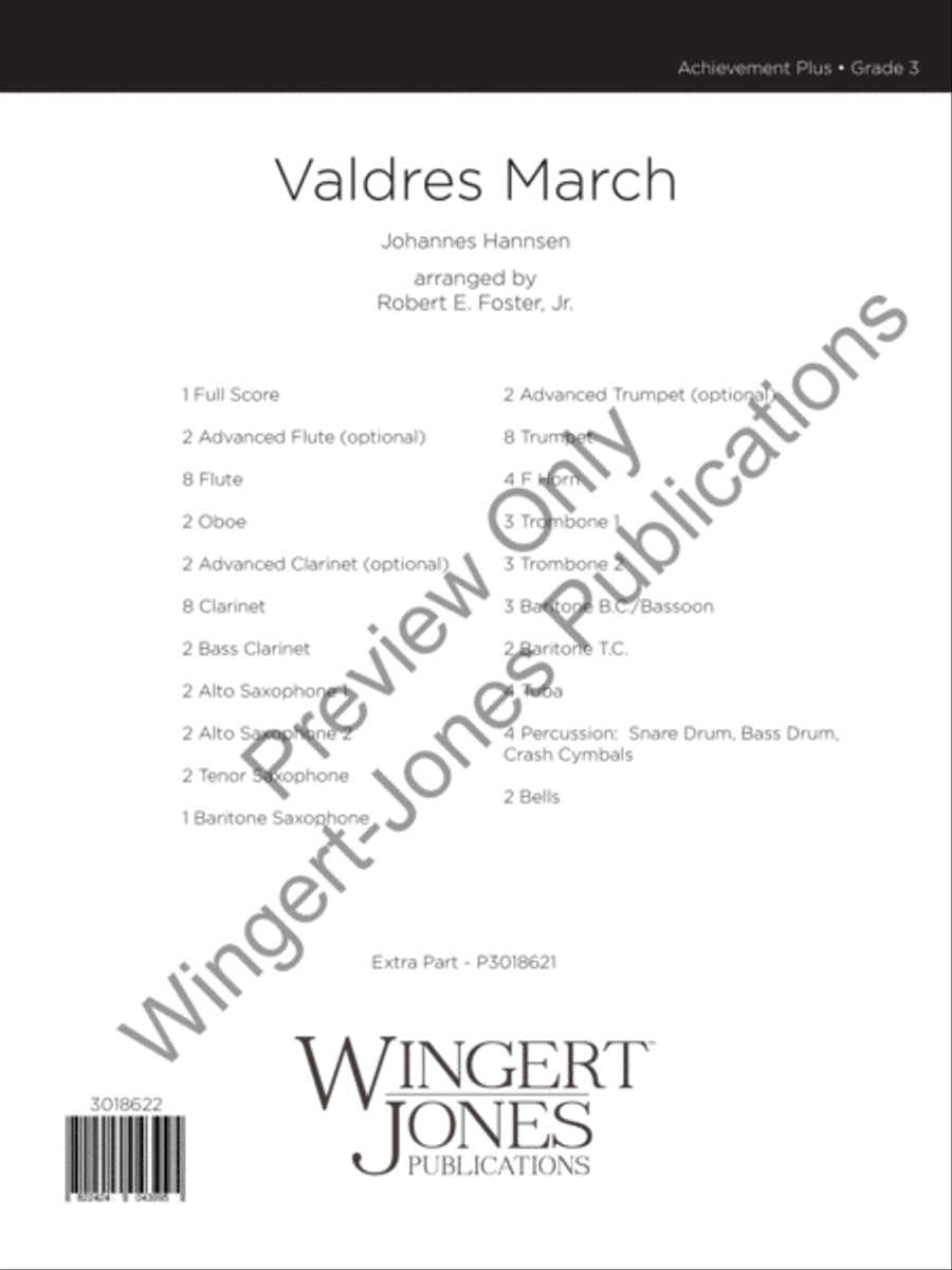 Valdres March Concert Band scores gallery preview page 2