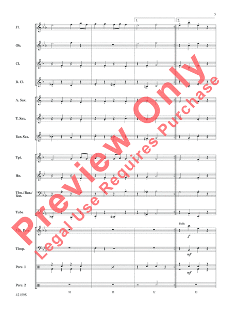 Two, by George Two, by George Concert Band scores gallery preview page 6