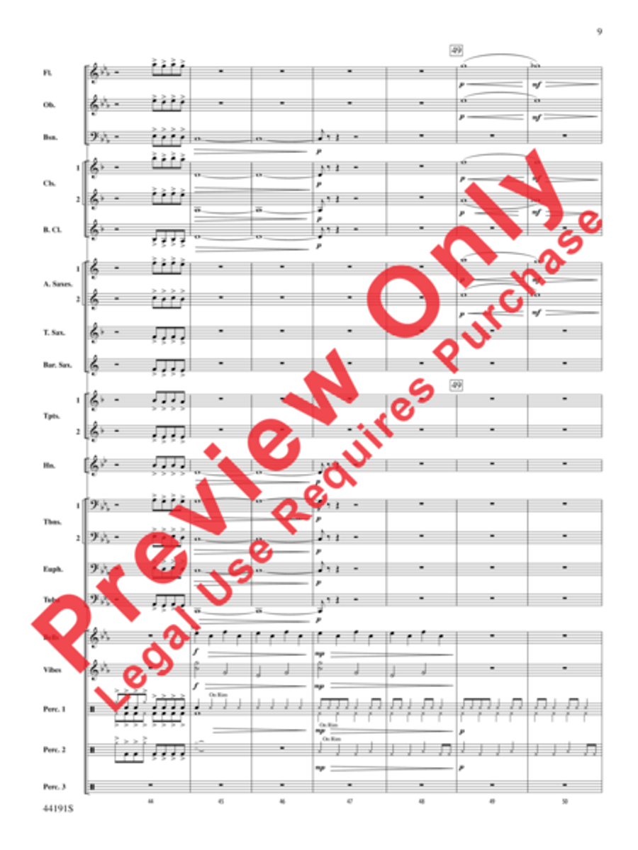 Fireball! Concert Band scores gallery preview page 10