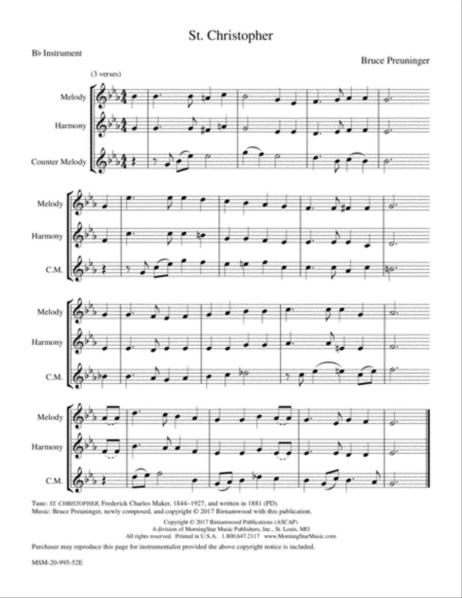 St. Christopher Piano and Keyboard scores gallery preview page 2