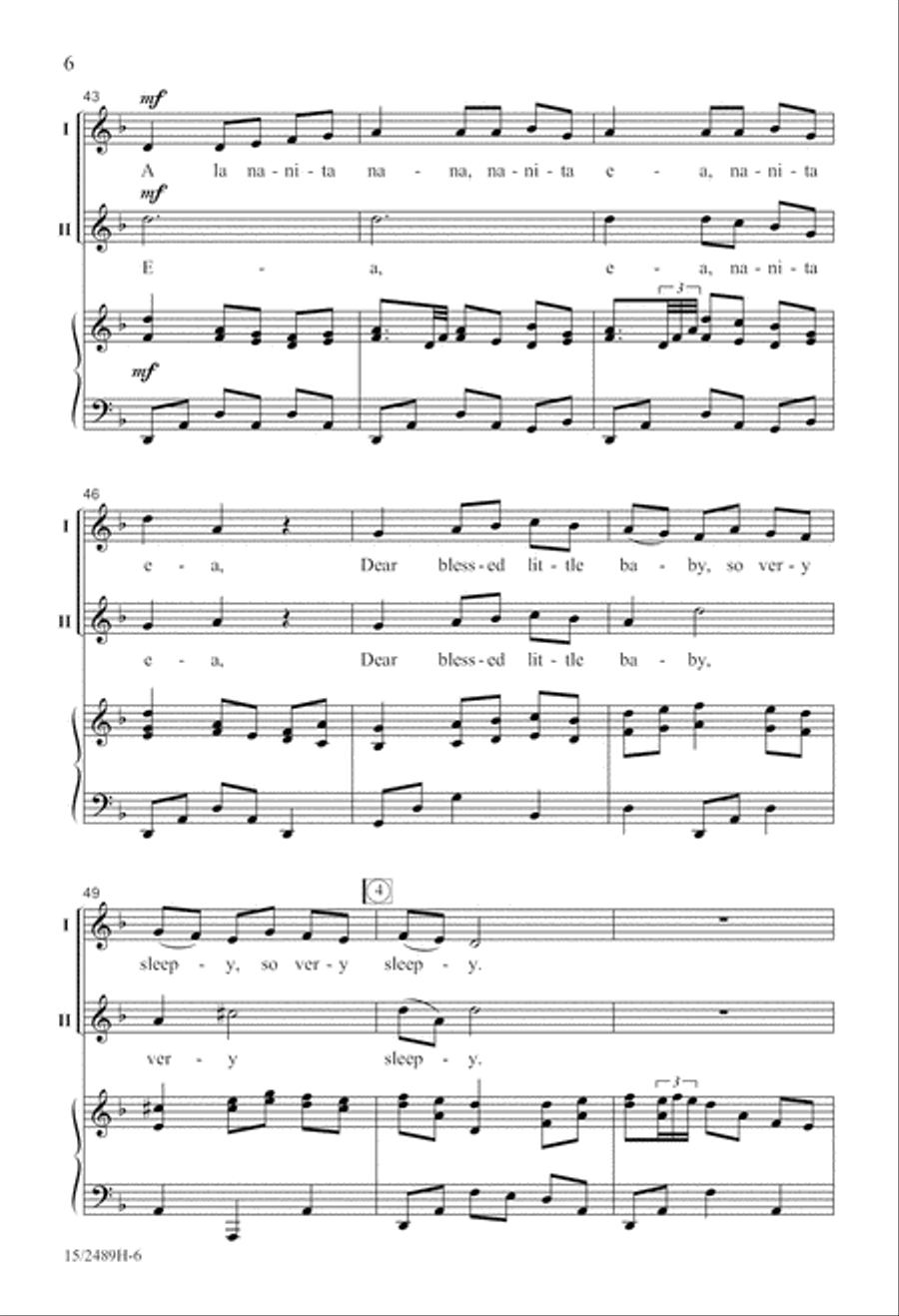 A La Nanita Nana A La Nanita Nana 2-Part scores gallery preview page 7