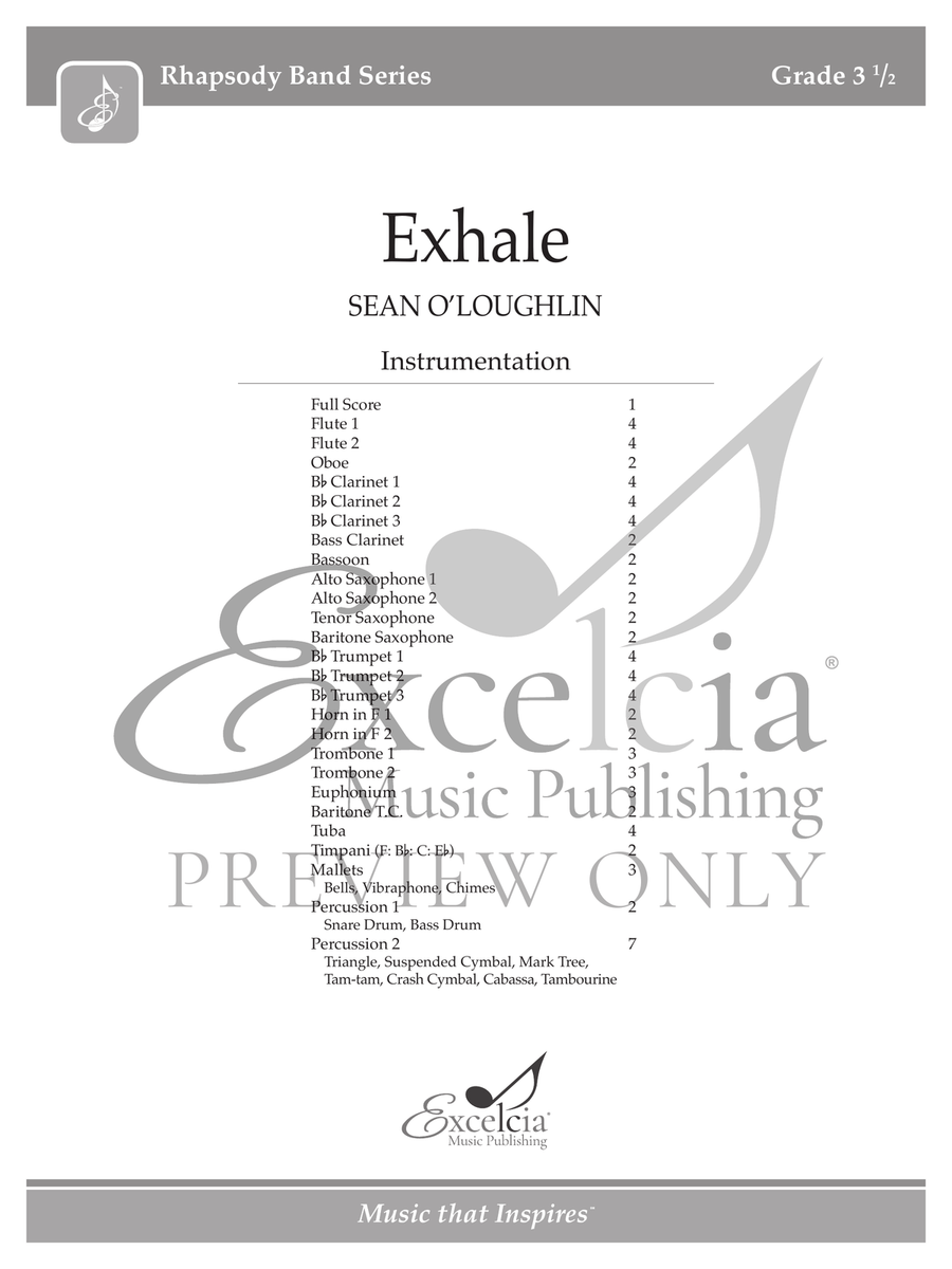 Exhale Concert Band scores gallery preview page 2