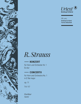 Book cover for Horn Concerto No. 1 in E flat major Op. 11 TrV 117