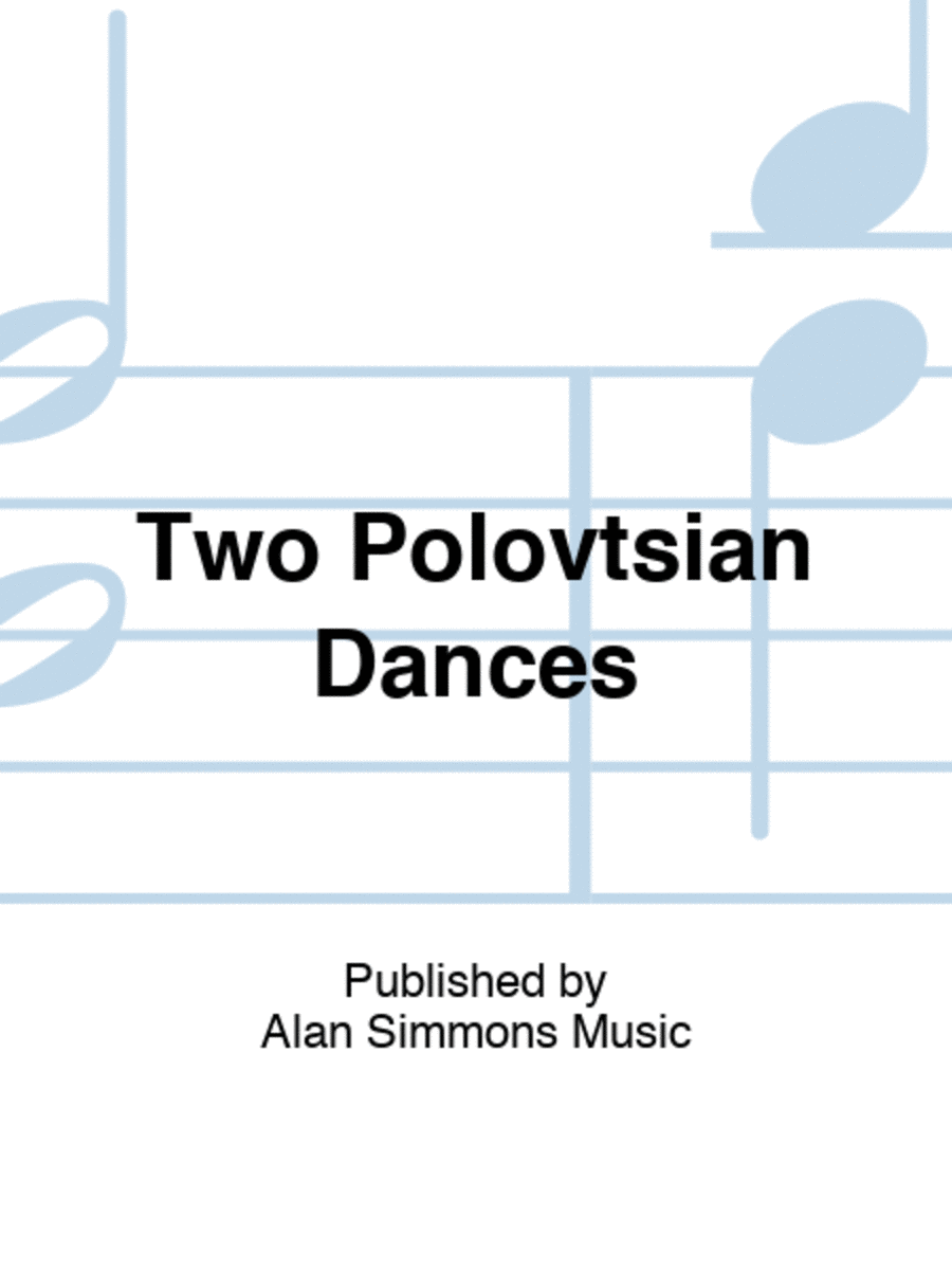 Two Polovtsian Dances Two Polovtsian Dances TTBB scores gallery preview page 1