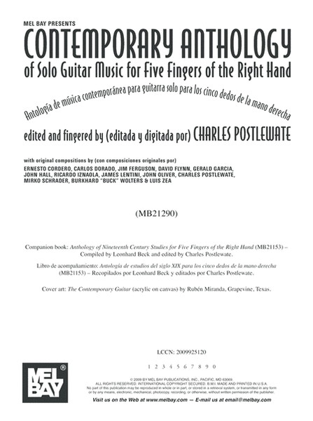 Contemporary Anthology of Solo Guitar Music